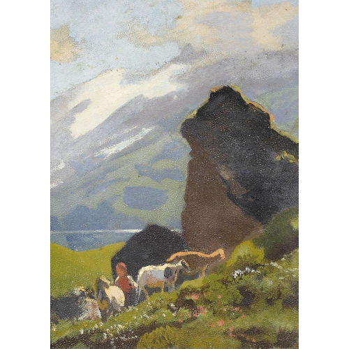 ALBERT LUGARDON : 'Etude � Engstlenalp' (DOBIASCHOFSKY AUKTIONEN AG)