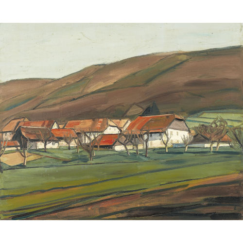 ALBERT SCHNYDER : 'Paysage en automne' (DOBIASCHOFSKY AUKTIONEN AG)