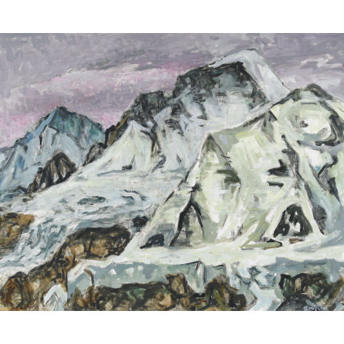ARNOLD BR�GGER : Hochgebirgslandschaft mit Eiger, M�nch und Jungfrau (DOBIASCHOFSKY AUKTIONEN AG)