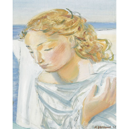 MAURICE BARRAUD : Blonde Frau am Meer (DOBIASCHOFSKY AUKTIONEN AG)