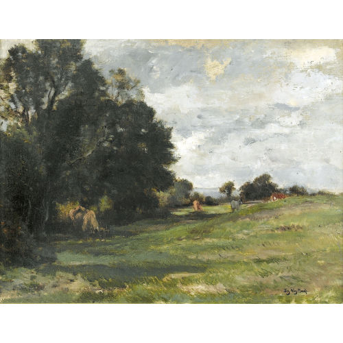 EMILE VAN MARCKE DE LUMMEN : Landschaft mit weidenden K�hen (DOBIASCHOFSKY AUKTIONEN AG)