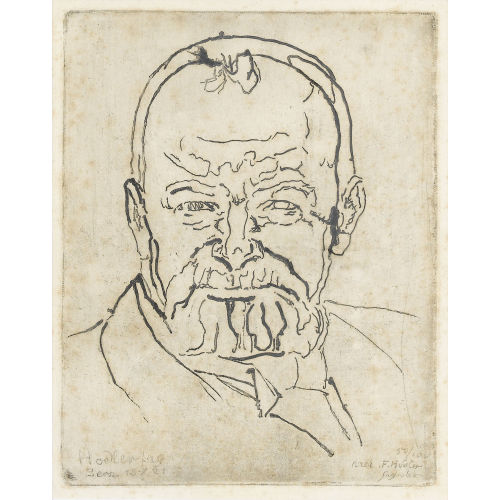 FERDINAND HODLER : Selbstbildnis (DOBIASCHOFSKY AUKTIONEN AG)