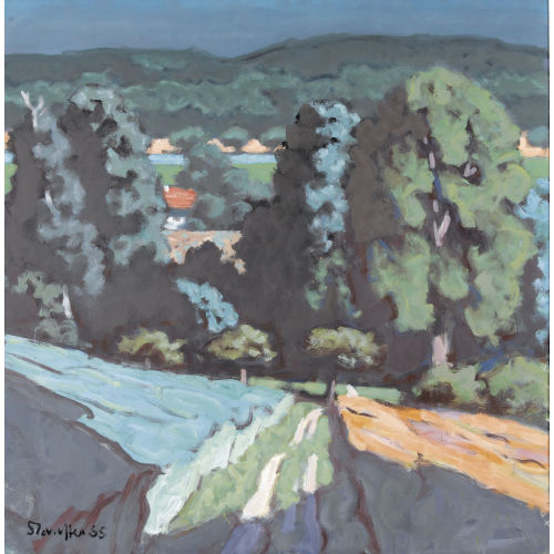 FRED STAUFFER : Sommerliche Landschaft bei M�nchwiler (DOBIASCHOFSKY AUKTIONEN AG)