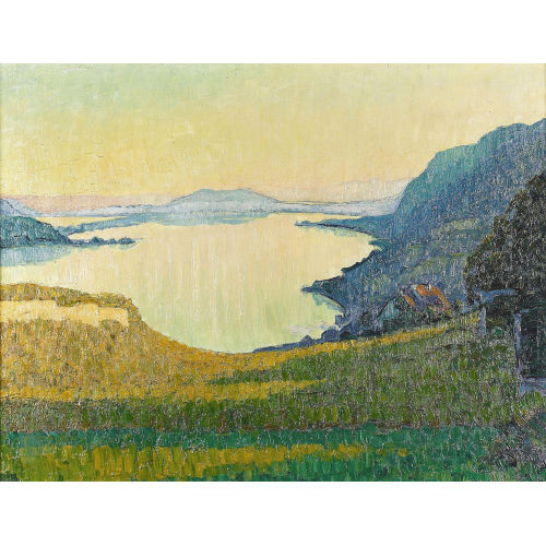 ERNST SAMUEL GEIGER : 'Herbstabend am Bielersee' (DOBIASCHOFSKY AUKTIONEN AG)