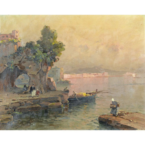 NICOLAS DE CORSI : 'Torre del Greco bei Neapel' (DOBIASCHOFSKY AUKTIONEN AG)