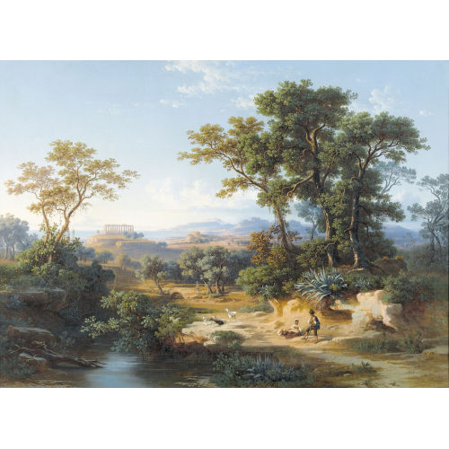 JOHANN JAKOB FREY : 'Tschirtschenti auf Sizilien' (DOBIASCHOFSKY AUKTIONEN AG)
