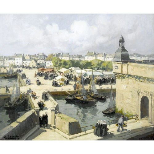 HENRI ALPHONSE BARNOIN : 'Le march�' (DOBIASCHOFSKY AUKTIONEN AG)