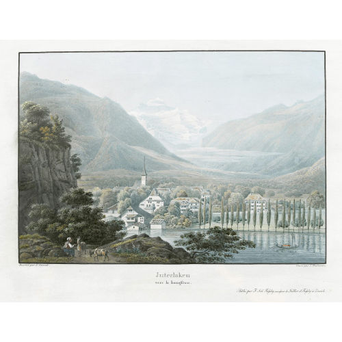 SALOMON CORRODI : 'Interlaken/vers la Ioungfrau.' (DOBIASCHOFSKY AUKTIONEN AG)
