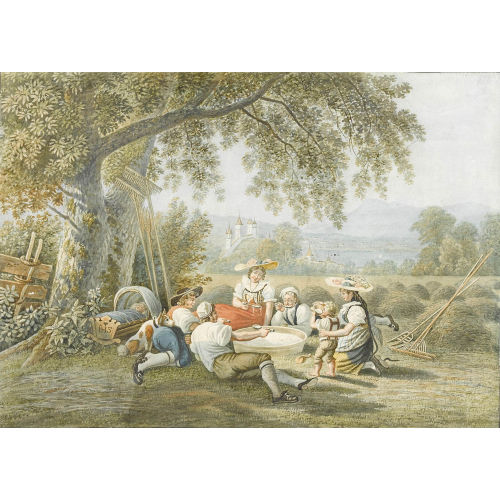 GABRIEL (GEN. LORY FILS) LORY : 'Le repas champetre.' (DOBIASCHOFSKY AUKTIONEN AG)