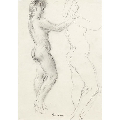 WILHELM GIMMI : Femme nue (DOBIASCHOFSKY AUKTIONEN AG)
