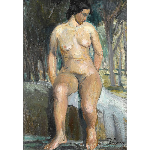DAVID ARNOLD BURNAND : 'Nu assis' (DOBIASCHOFSKY AUKTIONEN AG)