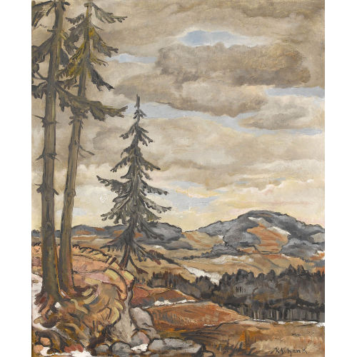 KARL SCHENK : H�gelige Landschaft mit Wald (DOBIASCHOFSKY AUKTIONEN AG)