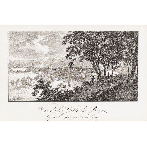 FRANZ NIKLAUS K�NIG : 'Vue de la Ville de Berne,/depuis la promenade de l′Engi.' (DOBIASCHOFSKY AUKTIONEN AG)