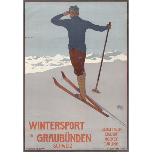 WALTHER KOCH : 'Wintersport in Graub�nden Schweiz' (DOBIASCHOFSKY AUKTIONEN AG)