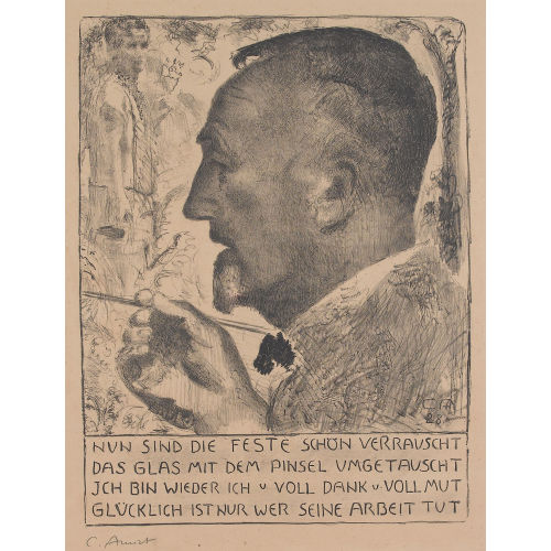 CUNO AMIET : Der K�nstler malend (DOBIASCHOFSKY AUKTIONEN AG)