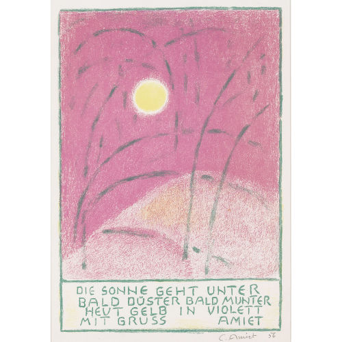 CUNO AMIET : Sonnenuntergang (DOBIASCHOFSKY AUKTIONEN AG)