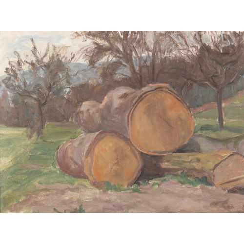 ALFRED MARXER : 'Landschaft mit Baumst�mmen (Petersinsel)' (DOBIASCHOFSKY AUKTIONEN AG)