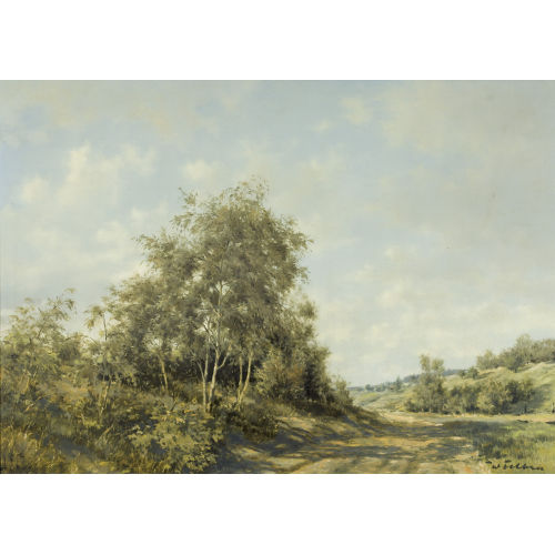 WALTER) FELBRA (EIGTL. FELLER-BRAND : Sommerliche Landschaftspartie mit Feldweg (DOBIASCHOFSKY AUKTIONEN AG)