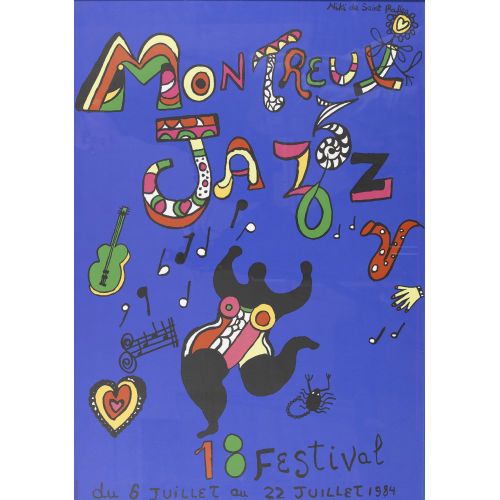 NIKI DE SAINT-PHALLE : 'Montreux Jazz 1984' (DOBIASCHOFSKY AUKTIONEN AG)
