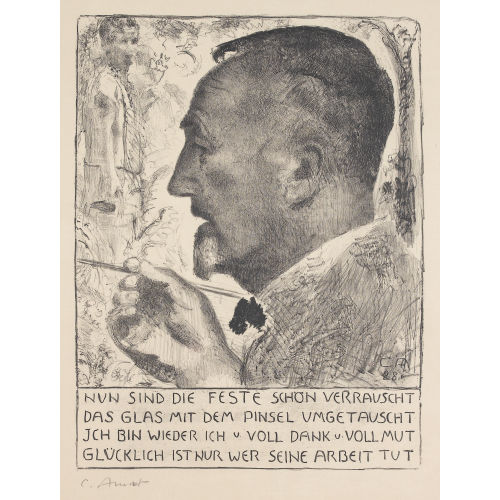 CUNO AMIET : Der K�nstler malend (DOBIASCHOFSKY AUKTIONEN AG)