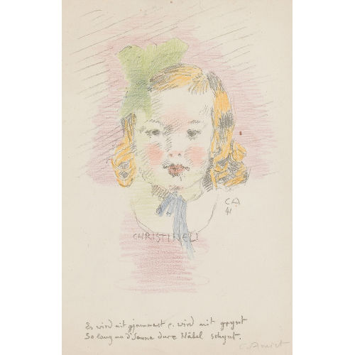 CUNO AMIET : 'Christineli' (DOBIASCHOFSKY AUKTIONEN AG)