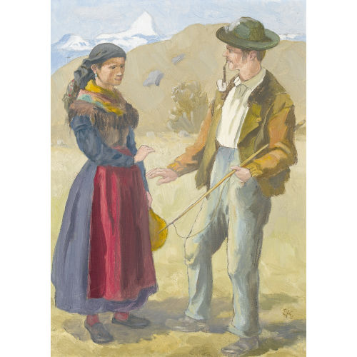 ERNST KREIDOLF : 'Begegnung' (DOBIASCHOFSKY AUKTIONEN AG)