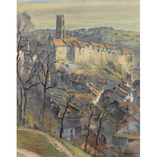 HENRI MARCEL ROBERT : Ansicht von Fribourg (DOBIASCHOFSKY AUKTIONEN AG)