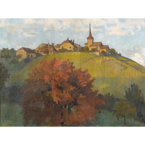 JULES-AMI COURVOISIER : 'Vue de F�chy' (DOBIASCHOFSKY AUKTIONEN AG)