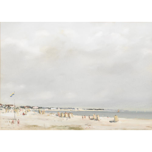 RUDOLF M�LLER : 'Strand bei Cesenatico' (DOBIASCHOFSKY AUKTIONEN AG)