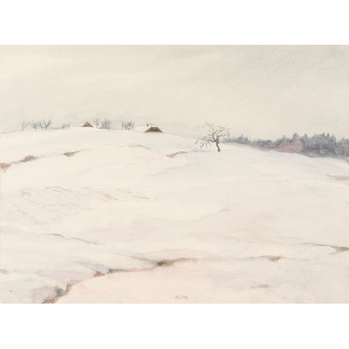 RUDOLF M�LLER : Winterliche Landschaft mit Geh�ft (DOBIASCHOFSKY AUKTIONEN AG)