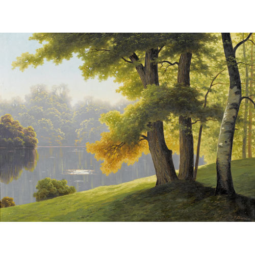FRITZ CHWALA : Sommerliche Auenlandschaft (DOBIASCHOFSKY AUKTIONEN AG)