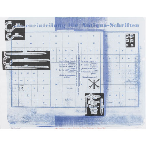 VACLAV POZAREK : 'Kasteneinteilung Antiqua-Schriften' (DOBIASCHOFSKY AUKTIONEN AG)