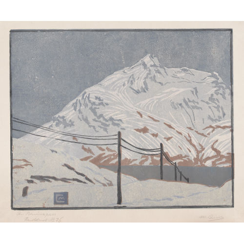 MARTHA CUNZ : 'Am Berninapass' (DOBIASCHOFSKY AUKTIONEN AG)