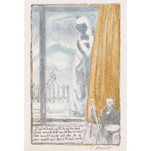 CUNO AMIET : Selbstbildnis vor der Staffelei (DOBIASCHOFSKY AUKTIONEN AG)