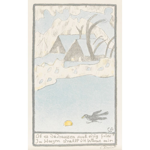 CUNO AMIET : Winterlandschaft mit Kr�hen (DOBIASCHOFSKY AUKTIONEN AG)