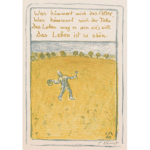 CUNO AMIET : Fr�hlicher Wanderer (DOBIASCHOFSKY AUKTIONEN AG)
