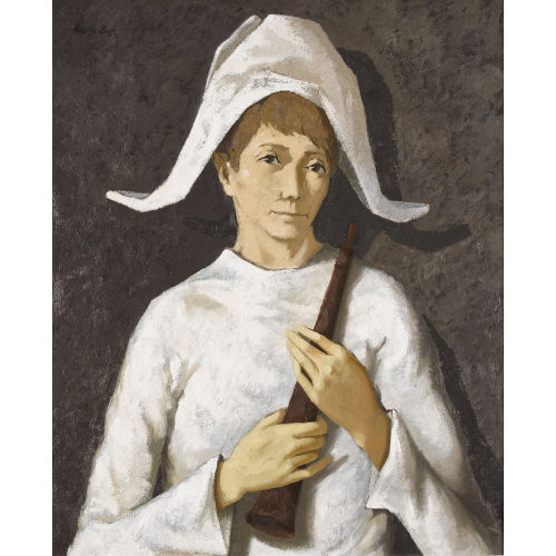 ROBERTO BORT : 'Arlequin en blanc' (DOBIASCHOFSKY AUKTIONEN AG)