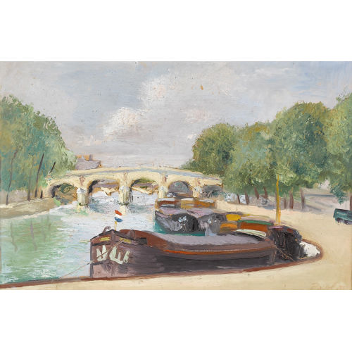 PAUL JAKOB) PAOLO (EIGTL. M�LLER : 'Pont Marie Paris' (DOBIASCHOFSKY AUKTIONEN AG)
