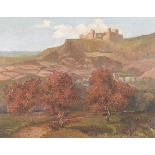 MAX CRAUSAZ : Sp�tsommerliche Landschaftspartie mit Schloss (DOBIASCHOFSKY AUKTIONEN AG)