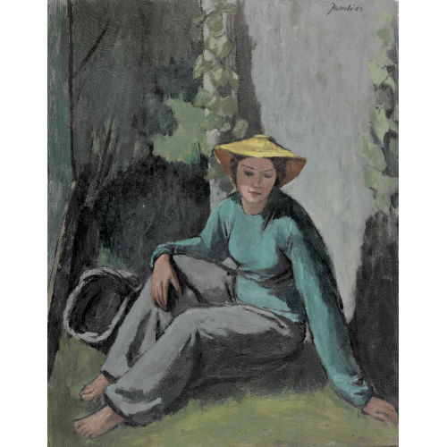JEANNE) JANEBE (EIGTL. BARRAUD-PELLET : Weinb�uerin bei der Rast (DOBIASCHOFSKY AUKTIONEN AG)