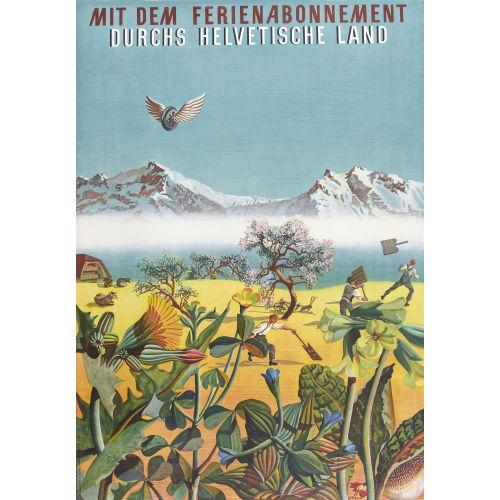 HANS ERNI : 'Mit dem Ferienabonnement durchs helvetische Land' (DOBIASCHOFSKY AUKTIONEN AG)
