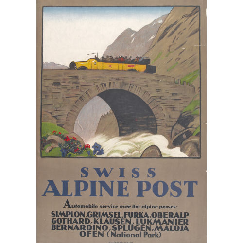 EMIL CARDINAUX : 'Swiss Alpenposten' (DOBIASCHOFSKY AUKTIONEN AG)