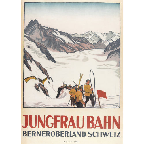 EMIL CARDINAUX : 'Jungfraubahn Berneroberland, Schweiz' (DOBIASCHOFSKY AUKTIONEN AG)