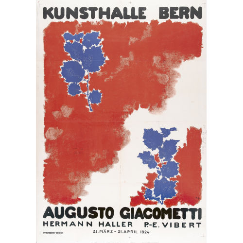 AUGUSTO GIACOMETTI : 'Kunsthalle Bern 1924' (DOBIASCHOFSKY AUKTIONEN AG)