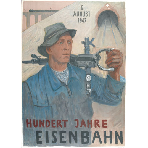 ERNST MORGENTHALER : 'Hundert Jahre Eisenbahn 1947' (DOBIASCHOFSKY AUKTIONEN AG)