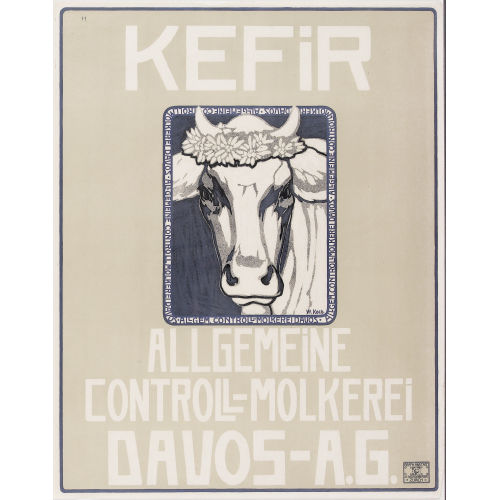 WALTHER KOCH : 'Kefir. Allgemeine Controll-Molkerei Davos' (DOBIASCHOFSKY AUKTIONEN AG)