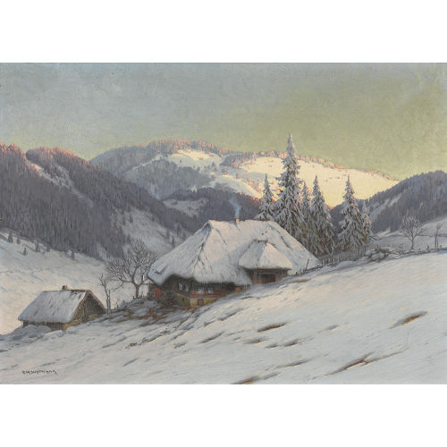 KARL HAUPTMANN : 'Abend am Herzogenhorn' (DOBIASCHOFSKY AUKTIONEN AG)