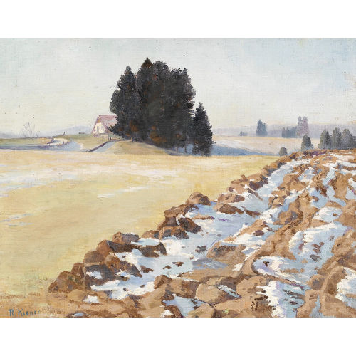 ROBERT KIENER : Sommerliche Landschaftspartie auf dem Mont Soleil (DOBIASCHOFSKY AUKTIONEN AG)