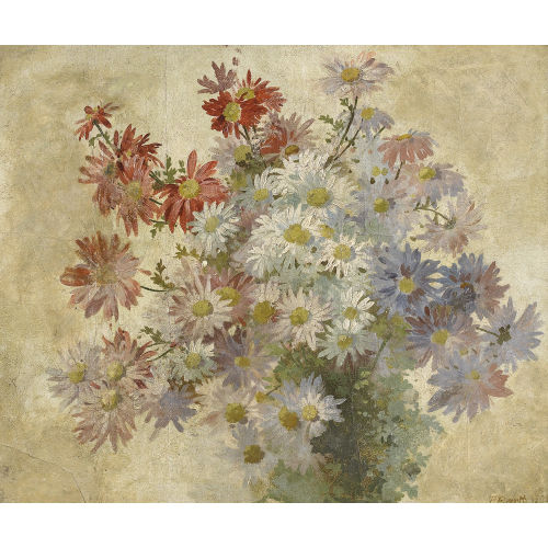 PAUL BASILIUS BARTH : Stillleben mit Chrysanthemen (DOBIASCHOFSKY AUKTIONEN AG)
