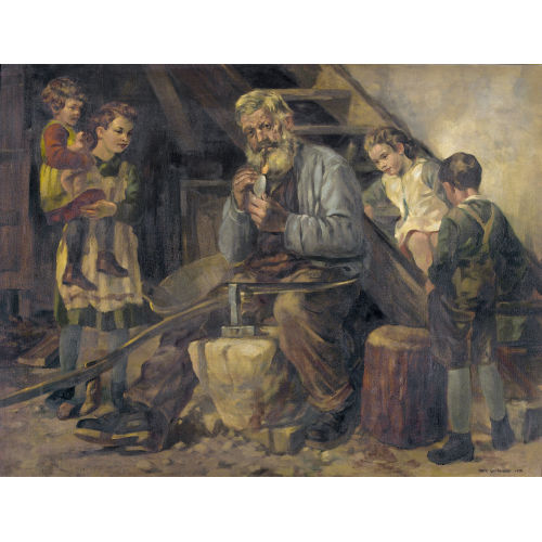 HANS GARTMEIER : Grossvater beim Erz�hlen (DOBIASCHOFSKY AUKTIONEN AG)